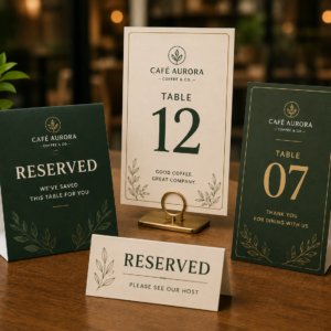Reservation & Table Signage
